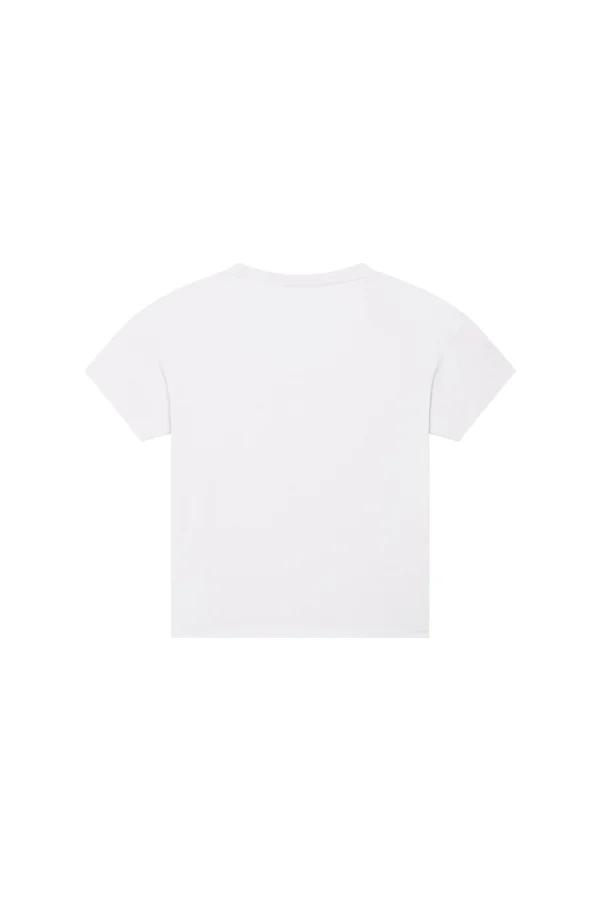 Locker sitzendes Damen Rundhals-T-Shirt