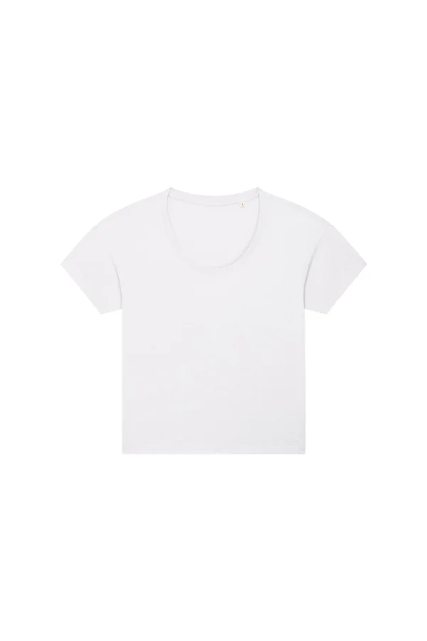 Locker sitzendes Damen Rundhals-T-Shirt