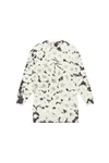 Oversized Damen-Batikkleid mit Rundhalsausschnitt