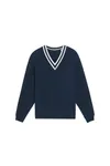 Unisex-Sweatshirt mit V-Ausschnitt