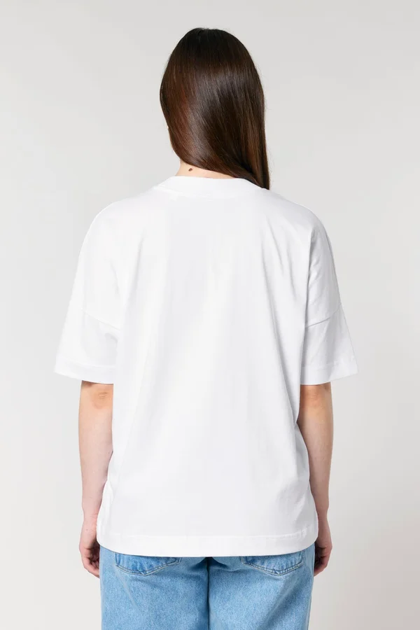Unisex T-shirt mit stehkragen
