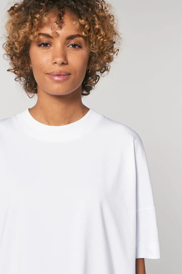 Unisex T-shirt mit stehkragen