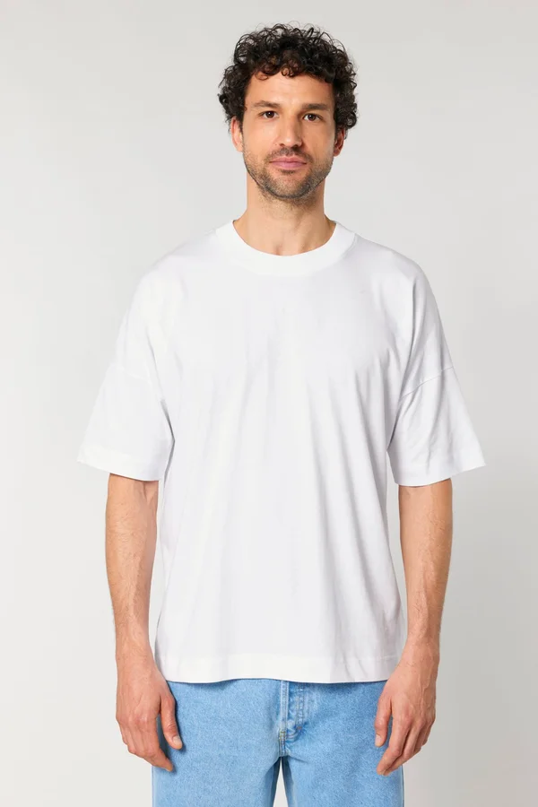 Unisex T-shirt mit stehkragen
