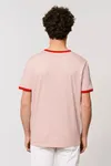 Unisex T-Shirt mit farblich Bündchen Säumen