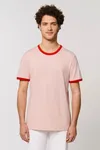 Unisex T-Shirt mit farblich Bündchen Säumen