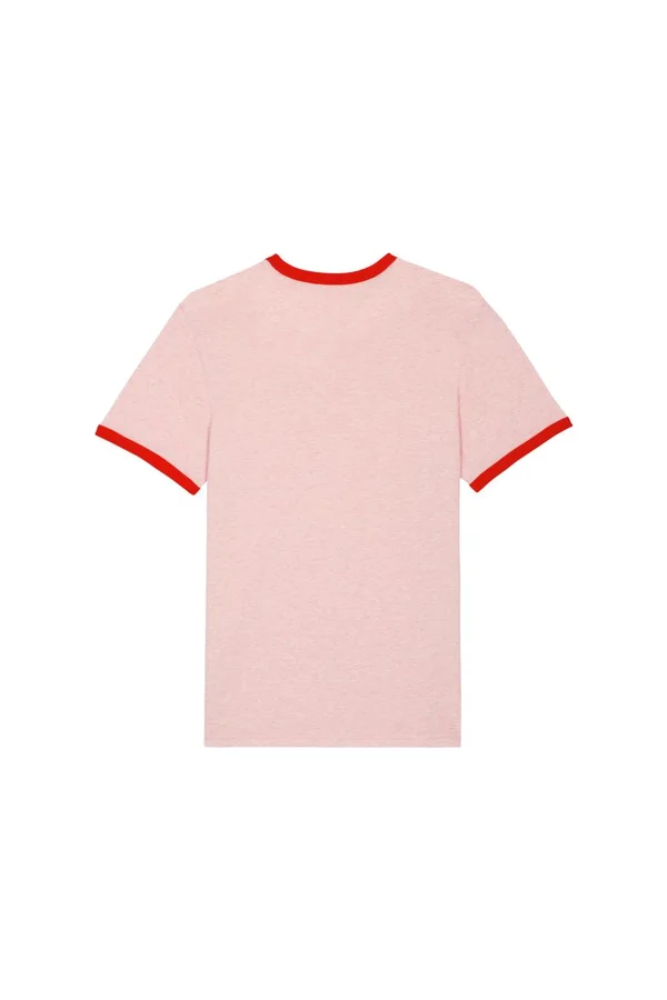 Unisex T-Shirt mit farblich Bündchen Säumen