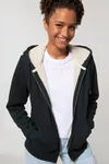 Unisex Kapuzensweat mit Reißverschluss und Sherpa-Futter