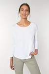 Damen 3/4-Ärmel-T-Shirt mit abgesenkter Schulter