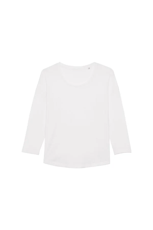 Damen 3/4-Ärmel-T-Shirt mit abgesenkter Schulter