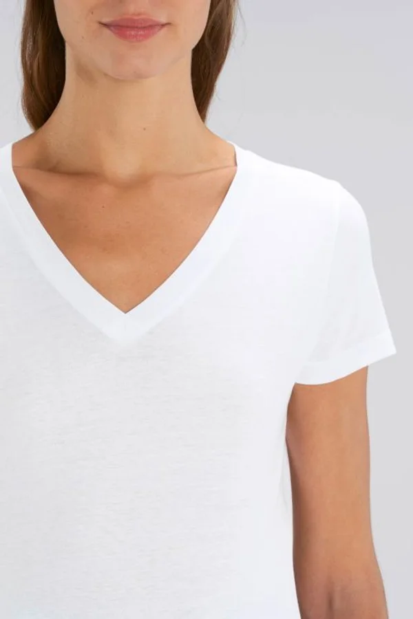 Damen T-Shirt mit V-Ausschnitt