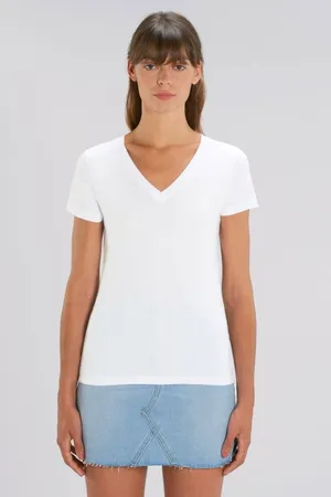 Damen T-Shirt mit V-Ausschnitt