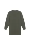 Oversized Damen-Kleid mit Rundhalsausschnitt