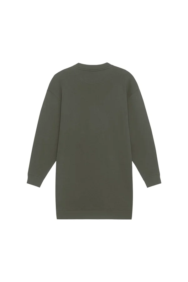 Oversized Damen-Kleid mit Rundhalsausschnitt