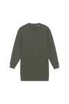 Oversized Damen-Kleid mit Rundhalsausschnitt