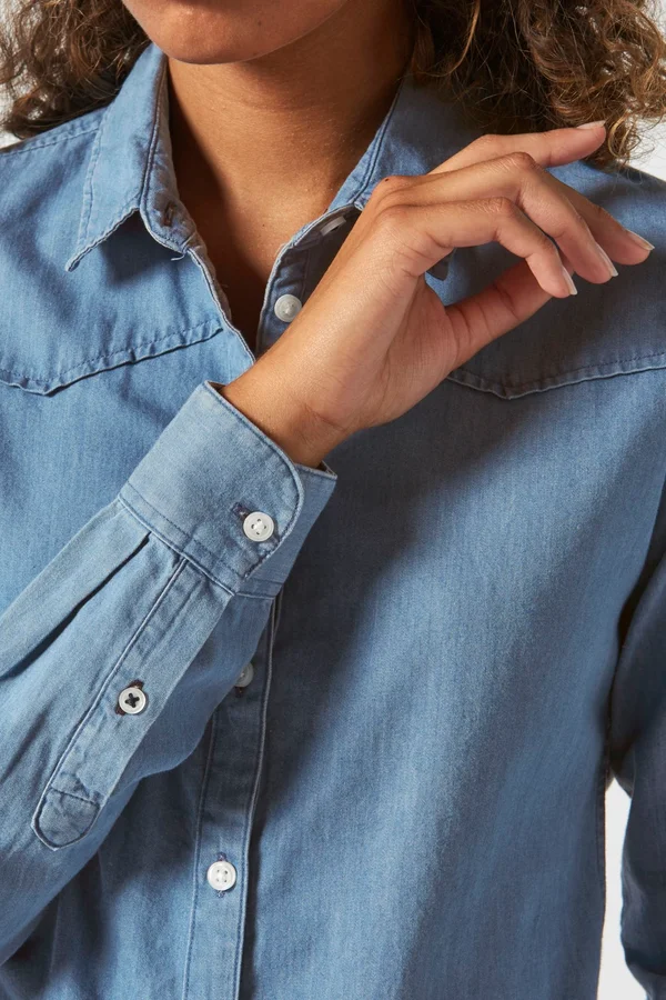 Damen Jeanshemd