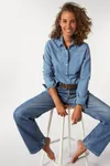 Damen Jeanshemd