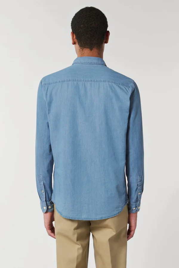 Herren Jeanshemd