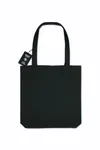 The tote bag made of recycled fabric