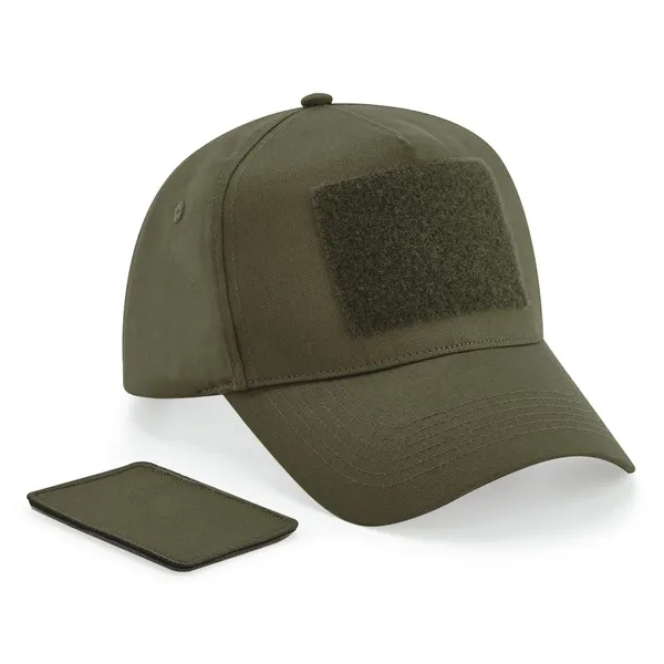 5-panel cap with removable patch