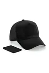 Kappe mit 5 Panels und abnehmbarem Patch Black