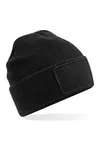 Thinsulate™-Mütze mit abnehmbarem Patch Black