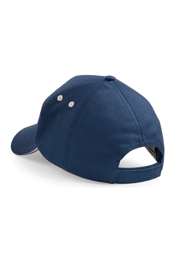 Sandwich-Cap Ultimate, 5 Panele, Kontrastblende French Navy / Putty