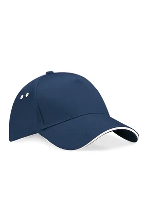 Sandwich-Cap Ultimate, 5 Panele, Kontrastblende French Navy / Putty