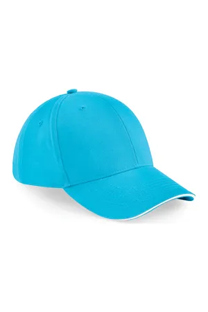 6-Panel-Cap Athleisure Surf Blue / White