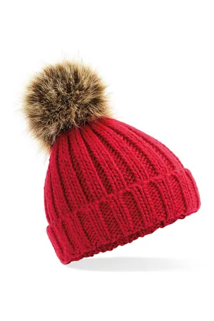 Pom pom beanie Classic Red