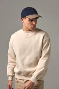 Men low profile heavy brushed cotton 6 panels cap