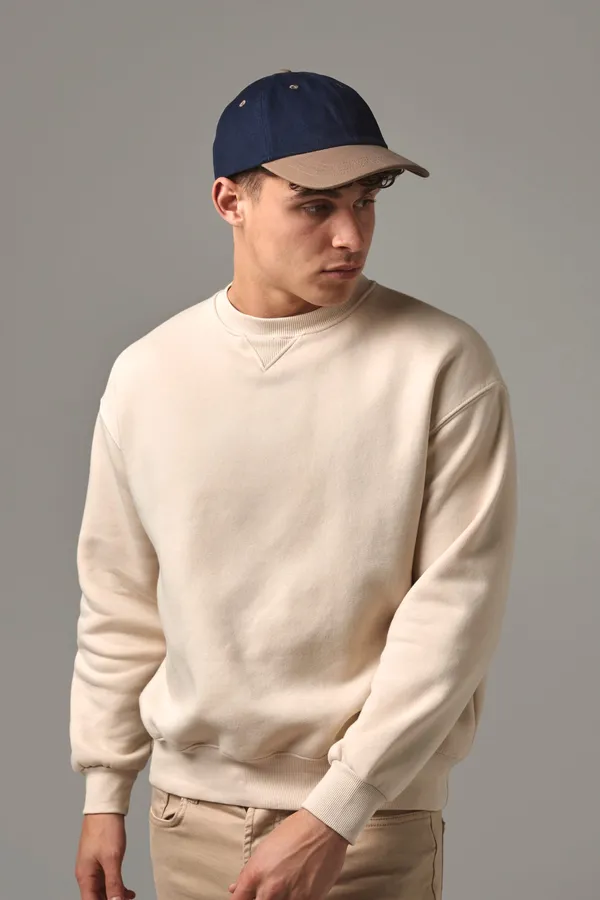 Men low profile heavy brushed cotton 6 panels cap