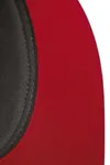 5 Panel Contrast Snapback Black / Classic Red