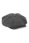 Heritage baker boy cap Charcoal Herringbone