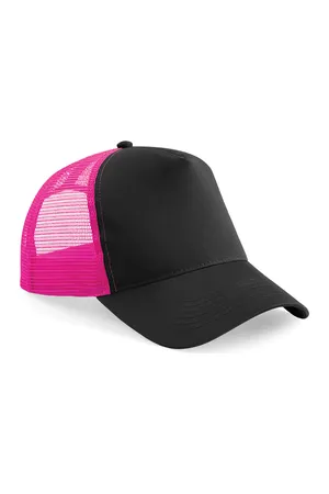 Snapback Trucker Black / Fuchsia