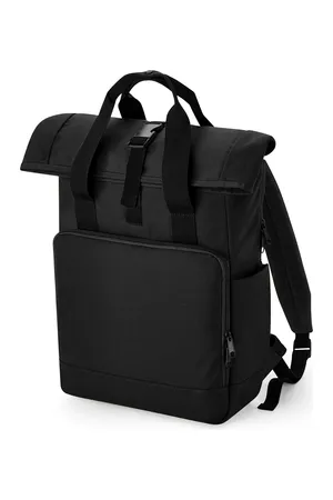 Recycelter Laptop-Rucksack Black