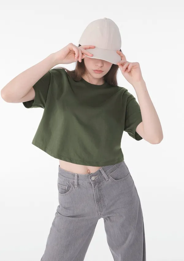 Damen-Crop-Shirt