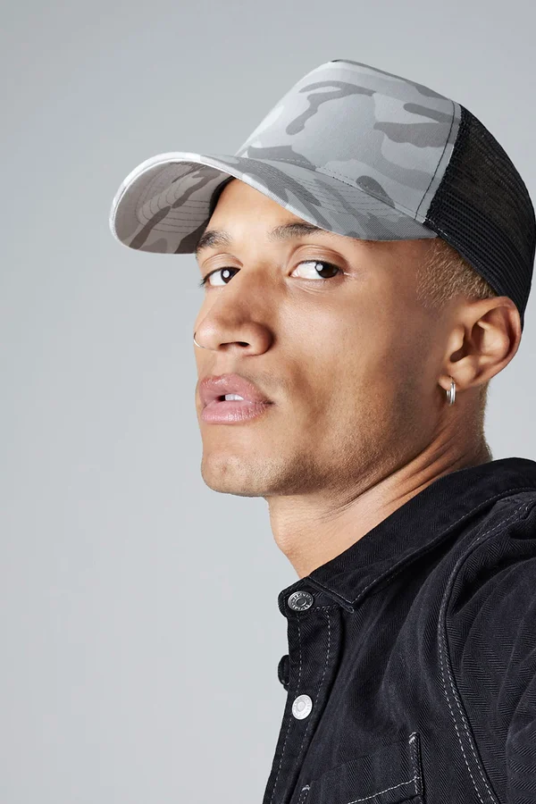 Camo Snapback Trucker Arctic Camo / Black