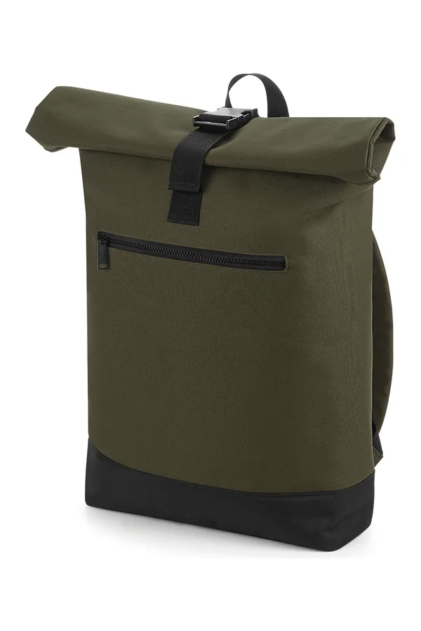 Roll-Top-Rucksack Military Green