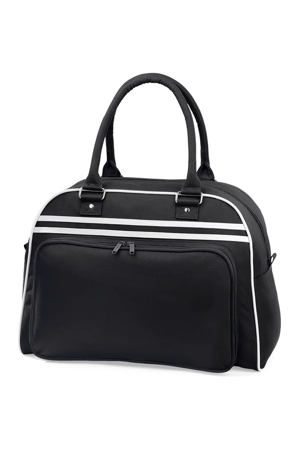 Retro Bowling Bag Black / White