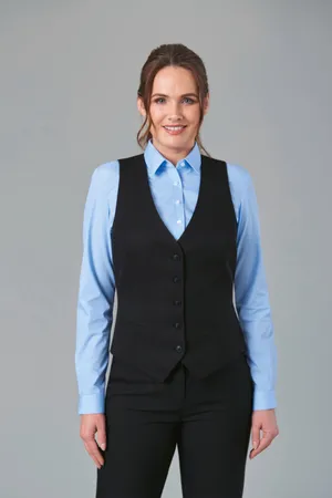 Luna Ladies' Waistcoat Black