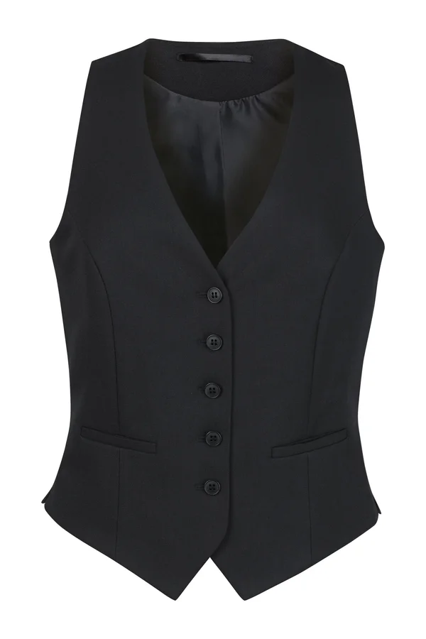 Luna Ladies' Waistcoat Black