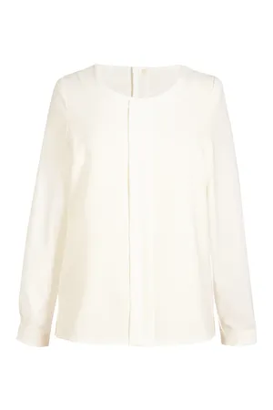 Riola Crepe de Chine blouse Cream
