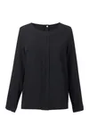 Roma Crêpe de Chine Bluse Black
