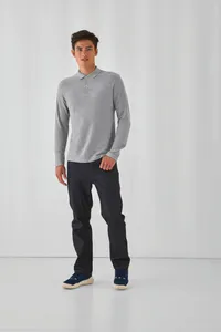 ID.001 Men's long-sleeved polo shirt
