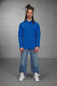 ID.001 Men's long-sleeved polo shirt