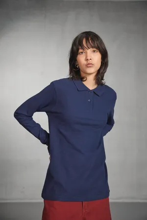ID.001 Ladies' long-sleeved polo shirt