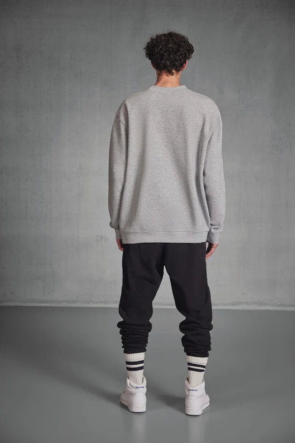 Crew Neck Sweatshirt Set In