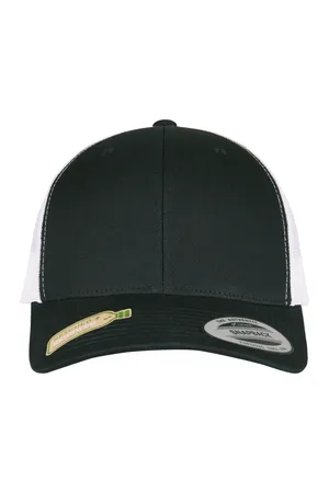 Classic Retro Trucker Kappe Black / White