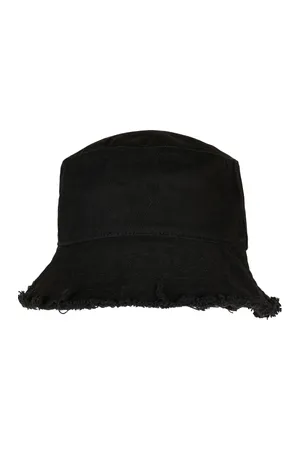 Sonnenhut mit offener Krempe Black