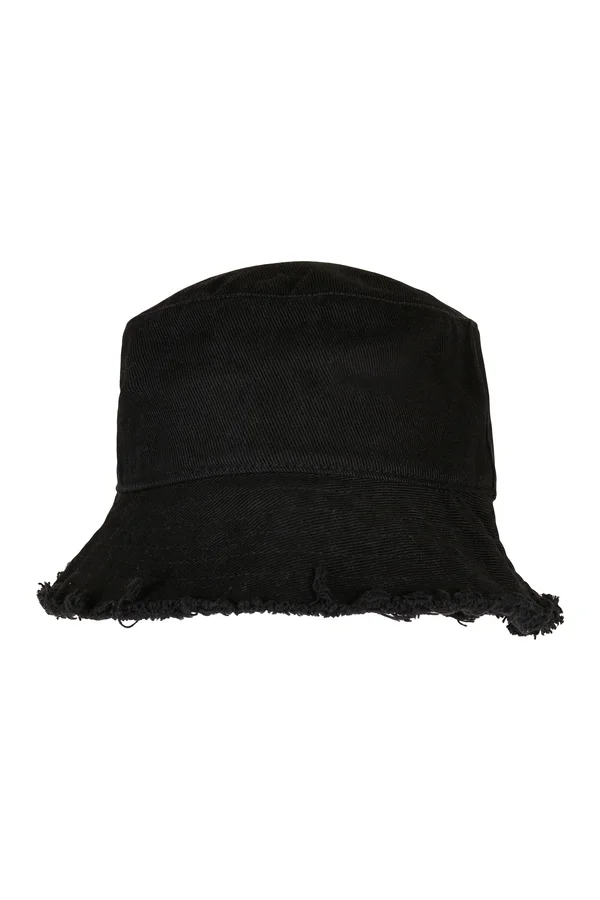Sonnenhut mit offener Krempe Black